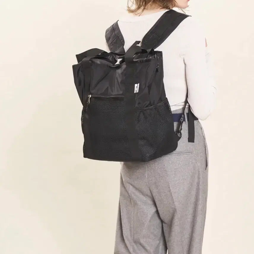 [BUNJANG] Drifter 2-way Black Backpack/Shoulder Bag / Drifter 검정색 2way 백팩,숄더