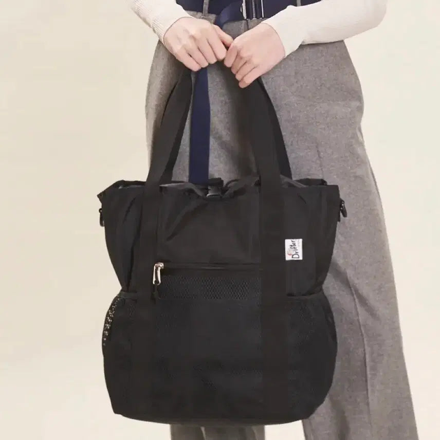 [BUNJANG] Drifter 2-way Black Backpack/Shoulder Bag / Drifter 검정색 2way 백팩,숄더