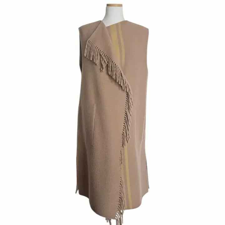 [BUNJANG] LBL Reversible Fringe Long Vest / LBL 리버시블 프린지 롱 베스트