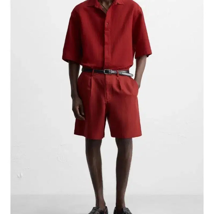 [BUNJANG] ZARA Linen Bermuda Shorts S / 자라 린넨 버뮤다 팬츠 S