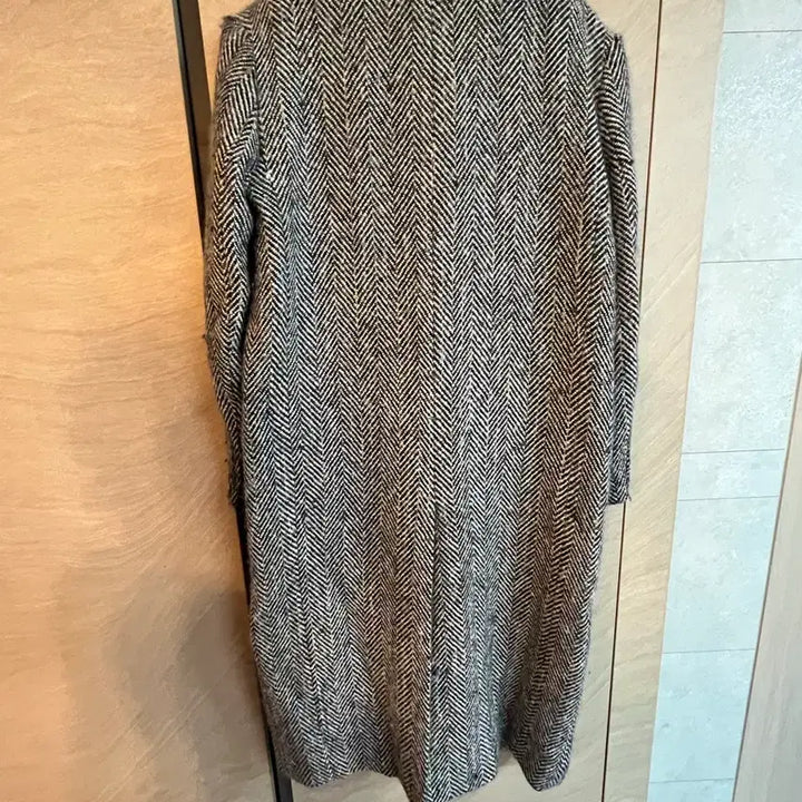 [BUNJANG] InstantFunk Herringbone Wool Double Long Coat / 인스턴트펑크 헤링본 울 더블 롱코트