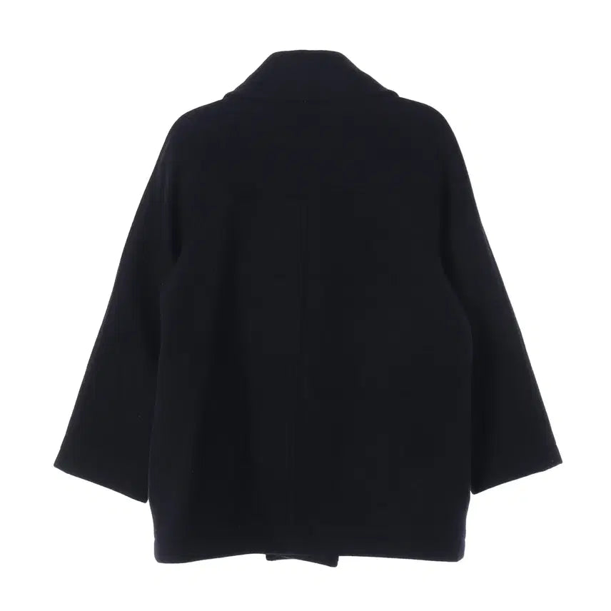 [BUNJANG] Loeuvre 22FW Wool Blend Double Button Half Coat / 루에브르 22FW 울 블렌드 더블 버튼 하프 코트