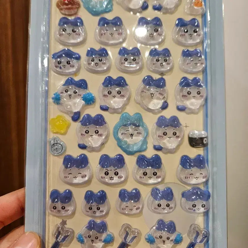 [BUNJANG] Chiiikawa Hachiware 3D Sticker / 다꾸 폰꾸 스티커 먼작귀 치이카와 하치와레 3D 스티커