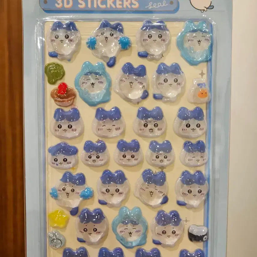 [BUNJANG] Chiiikawa Hachiware 3D Sticker / 다꾸 폰꾸 스티커 먼작귀 치이카와 하치와레 3D 스티커