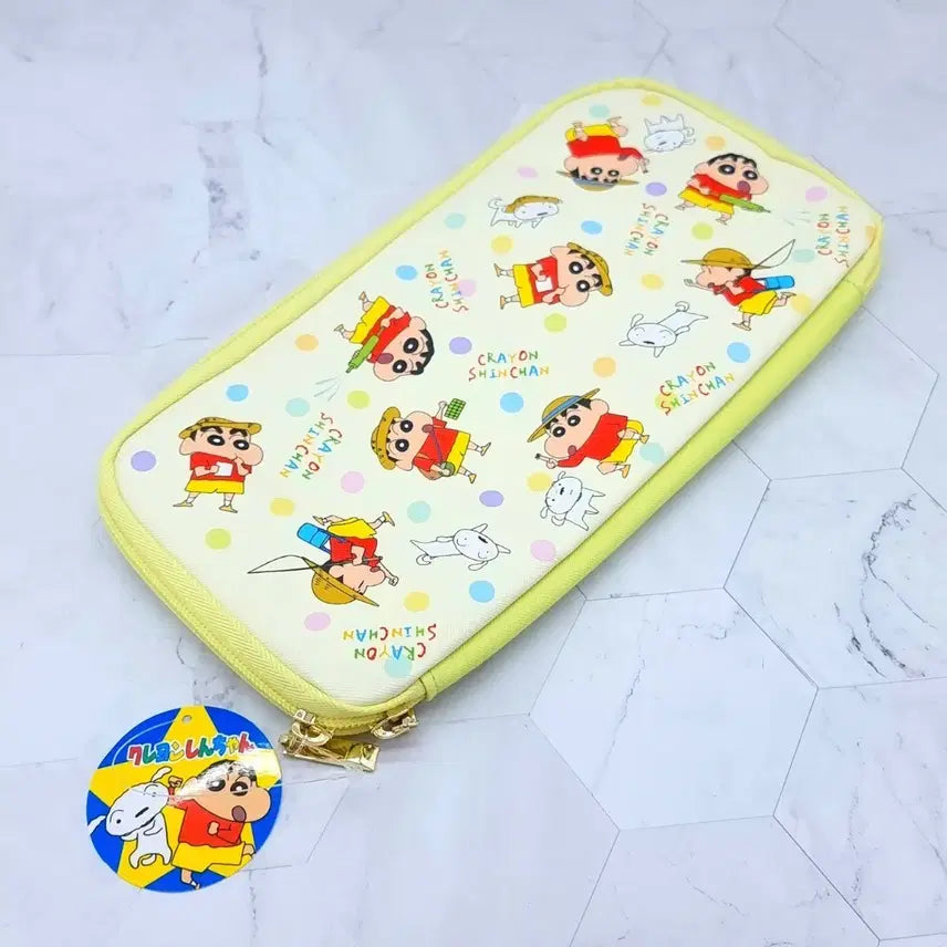 [BUNJANG] Crayon Shin-chan Flat Pouch / 일본 짱구샵 납작 파우치 짱구는 못말려 크레용신짱