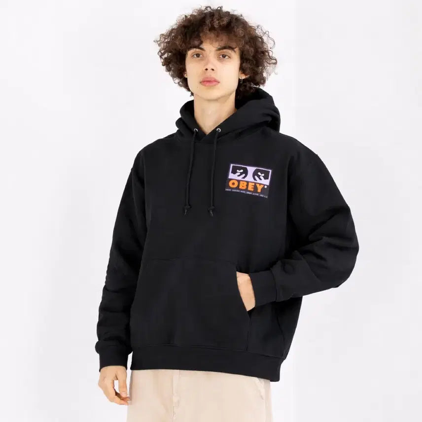 [BUNJANG] Obey Premium Subvert Hoodie Black / [M] 오베이 프리미엄 서번트 후디 후드티 블랙
