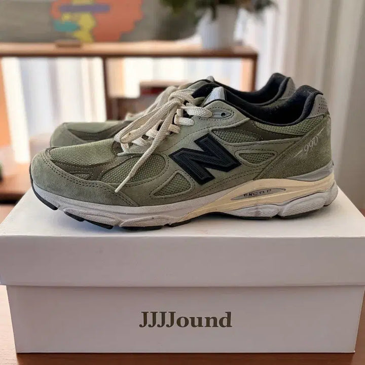[BUNJANG] New Balance JJJJound 990v3 Olive Sneakers / 뉴발란스 x JJJ자운드 / 990v3 올리브 / 280