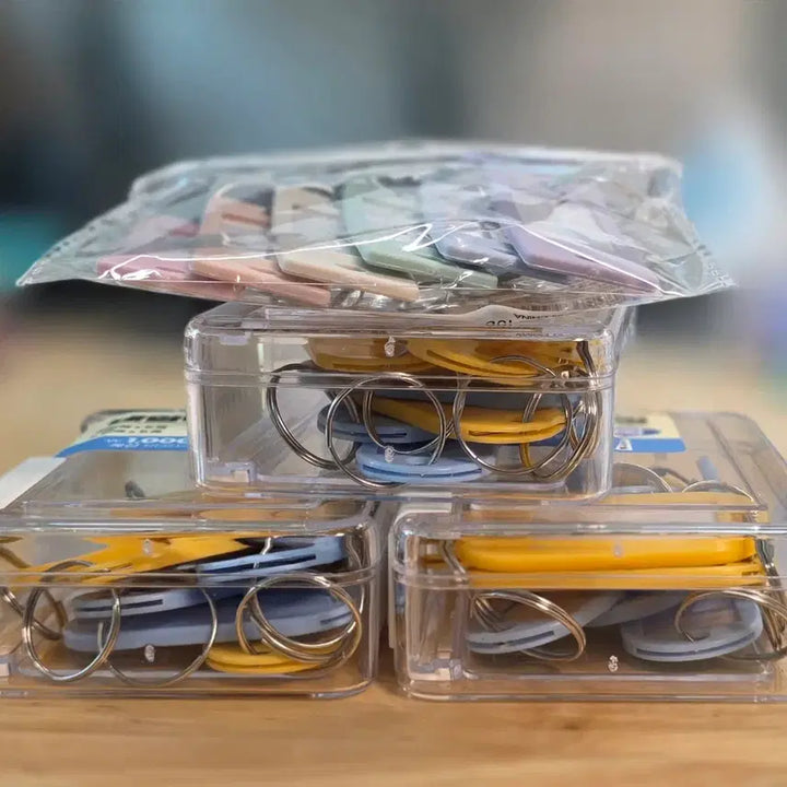 [BUNJANG] Miscellaneous Name Keyring Bundle Set / 다이소 네임 키링 4세트 일괄