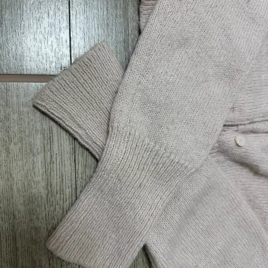 [BUNJANG] 3 Times Mohair Crop Cardigan Pink / 쓰리타임즈 모헤어 크롭 가디건 핑크