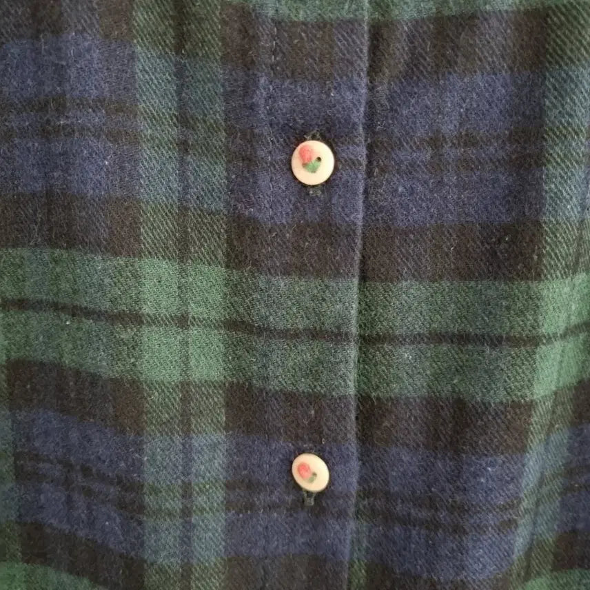 [BUNJANG] Unbranded Checkered Flannel Blouse / 체크면 기모 블라우스