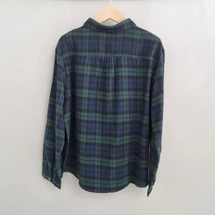 [BUNJANG] Unbranded Checkered Flannel Blouse / 체크면 기모 블라우스
