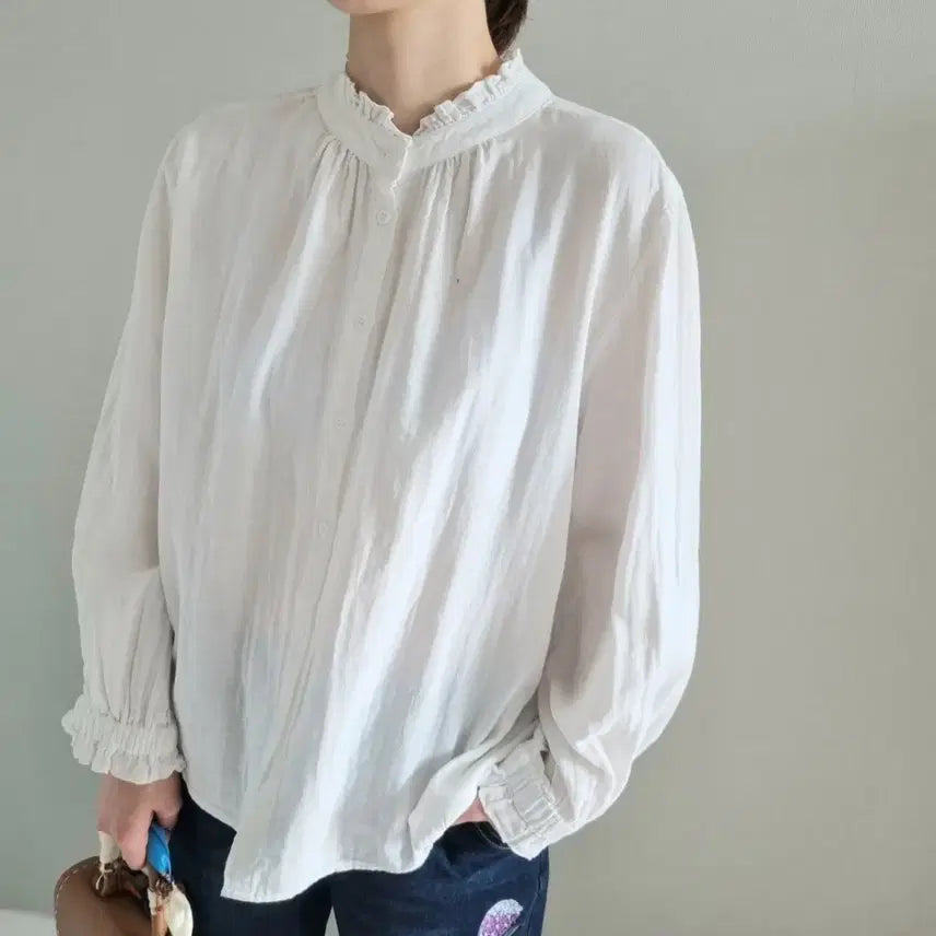 [SOLD OUT] 투웨이 프릴블라우스