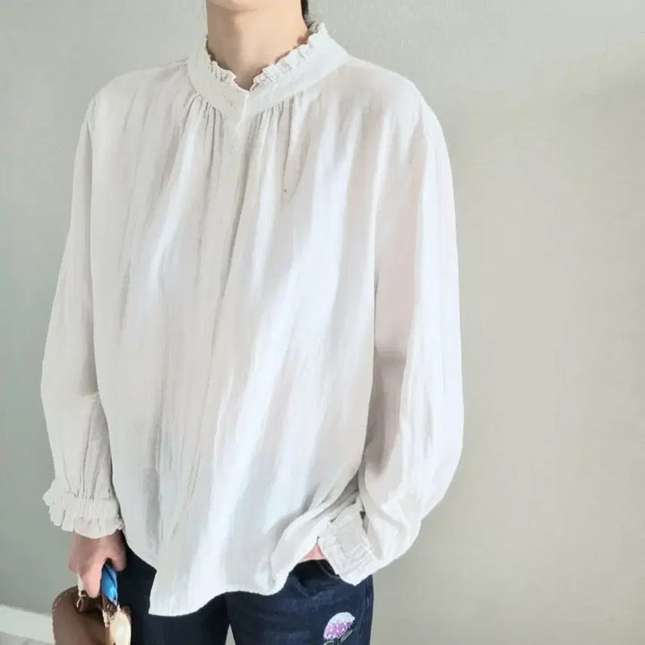 [SOLD OUT] 투웨이 프릴블라우스