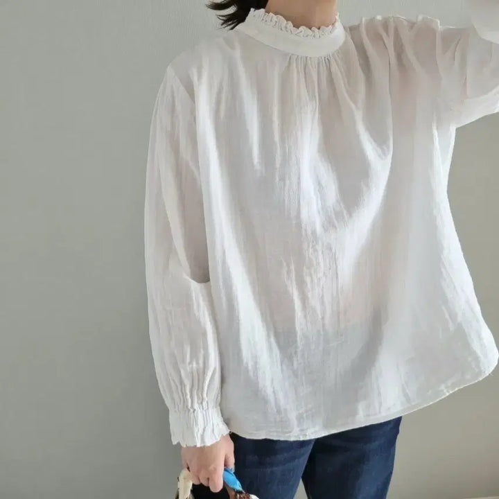 [SOLD OUT] 투웨이 프릴블라우스