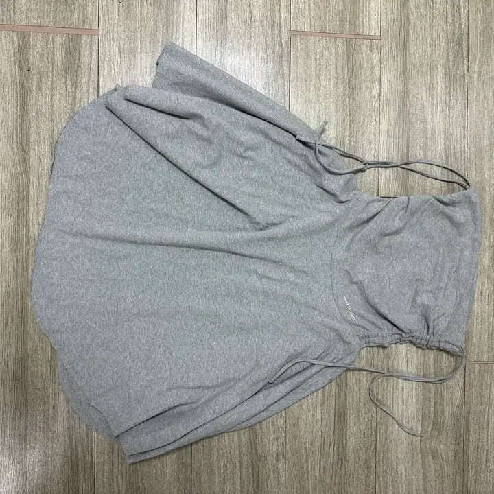[BUNJANG] 328T Shirred Jersey Skirt / 쓰리투에이티 셔링 언발 져지 스커트 그레이
