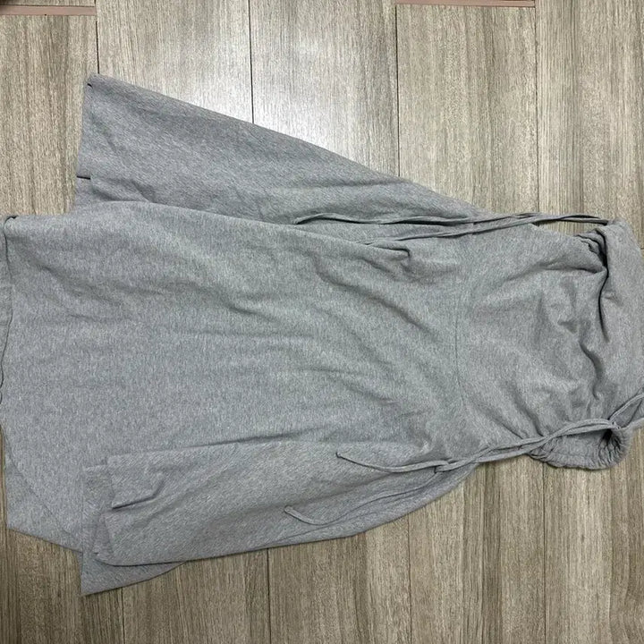 [BUNJANG] 328T Shirred Jersey Skirt / 쓰리투에이티 셔링 언발 져지 스커트 그레이