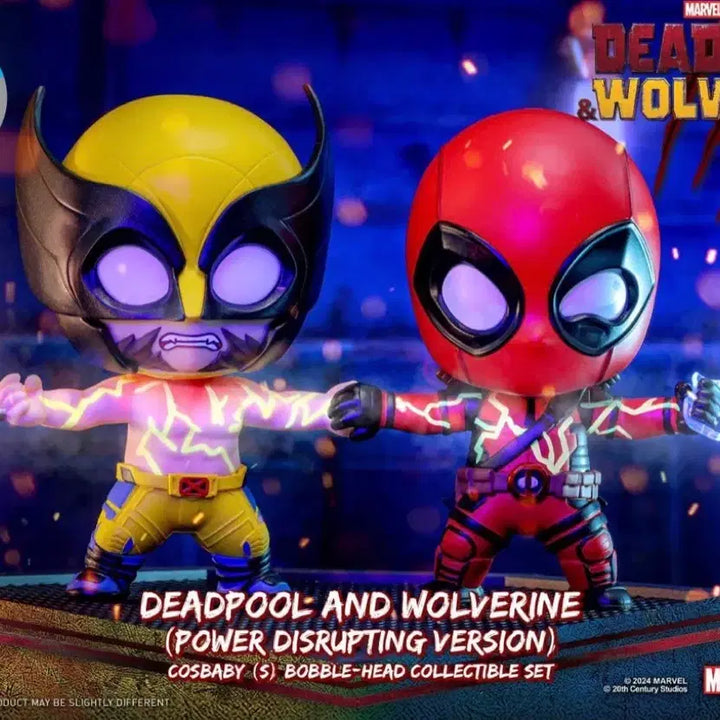 [BUNJANG] Deadpool and Wolverine Cosbaby Figure / 데드풀과 울버린 코스베이비 피규어