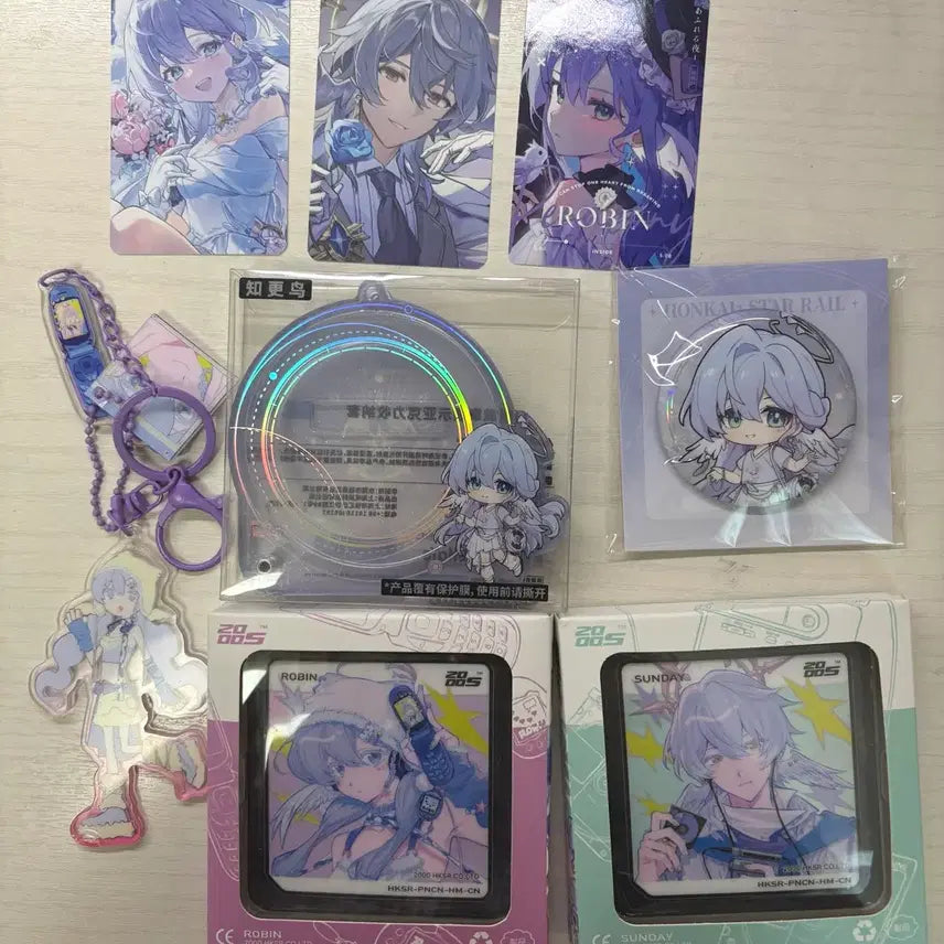 [BUNJANG] Honkai: Star Rail Robin Sunday Bundle Set / 붕괴 스타레일 로빈 선데이 포카 아크릴 키링 뱃지 타오바오 특전 등 일괄