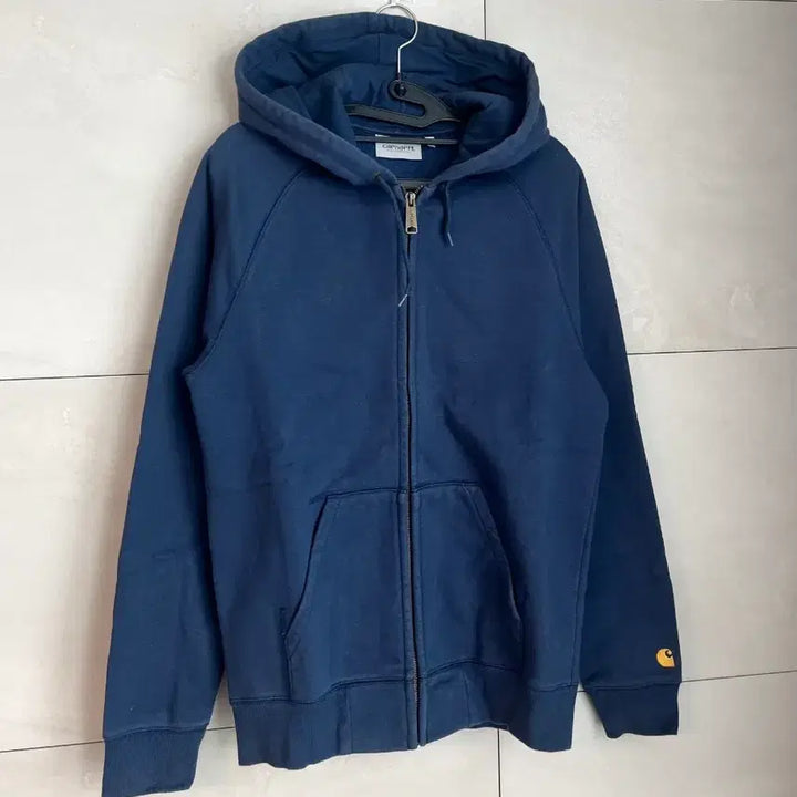 [BUNJANG] Carhartt Navy Hooded Zip-up Jacket [S] / 칼하트 후드집업 네이비 [S]