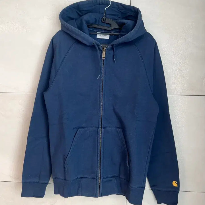 [BUNJANG] Carhartt Navy Hooded Zip-up Jacket [S] / 칼하트 후드집업 네이비 [S]