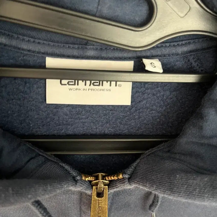 [BUNJANG] Carhartt Navy Hooded Zip-up Jacket [S] / 칼하트 후드집업 네이비 [S]
