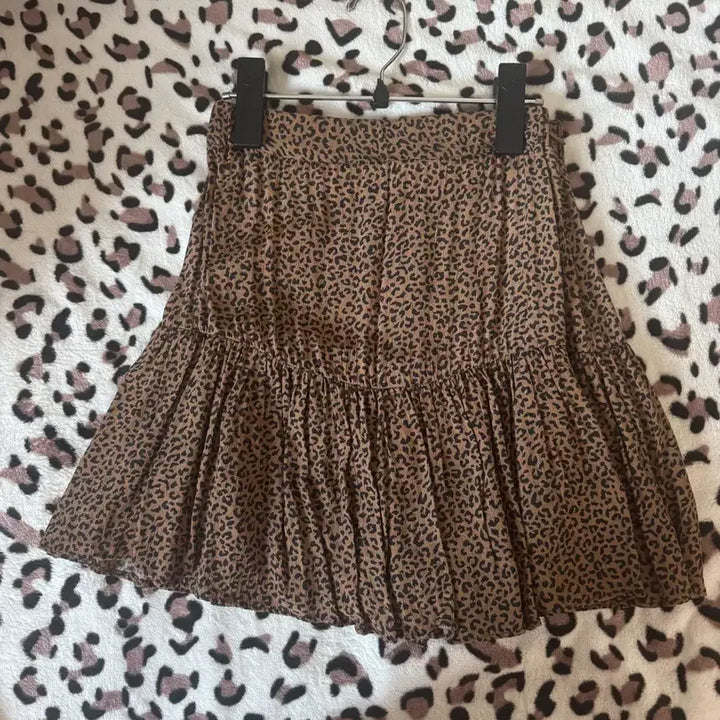 [BUNJANG] Oni Gyaru Leopard Print Mini Skirt / 오네갸루 호피무늬 미니 스커트 속바지 있음