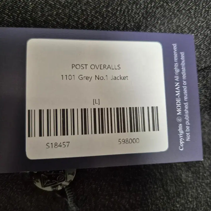 [BUNJANG] Post Overalls Work Jacket / 포스트 오버롤즈(post overalls)워크 자켓