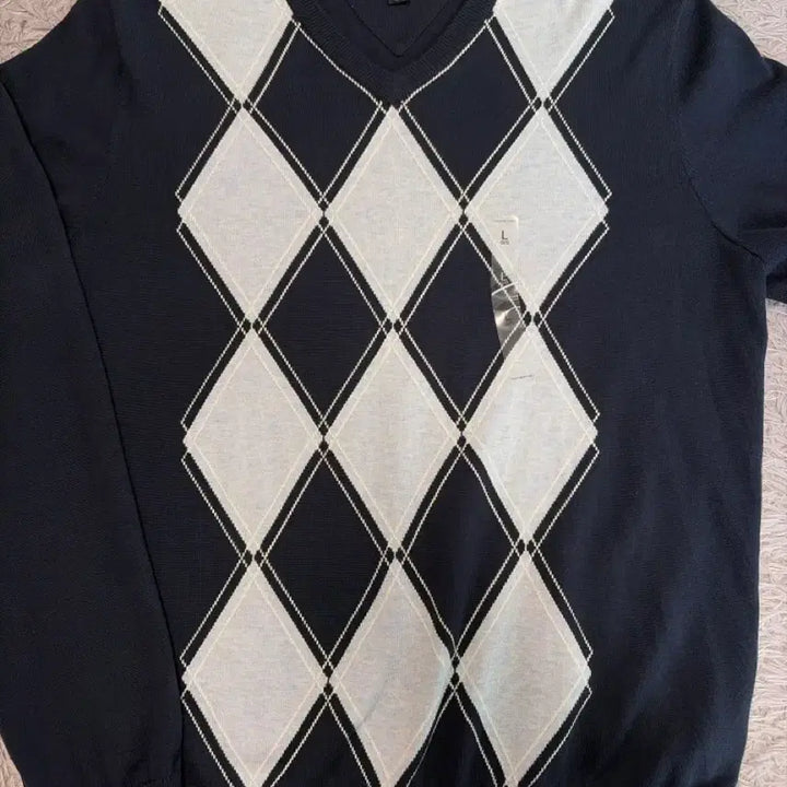 [BUNJANG] Tommy Hilfiger Argyle Knit Sweater / (미사용)타미힐피거 아가일니트 L