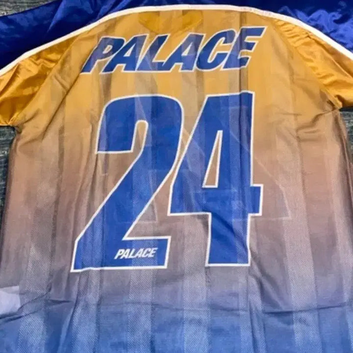 [BUNJANG] Xl Palace Mesh Stripe Jersey Blue Gold / (Xl)팔라스 메쉬 스트라이프 저지 블루 골드