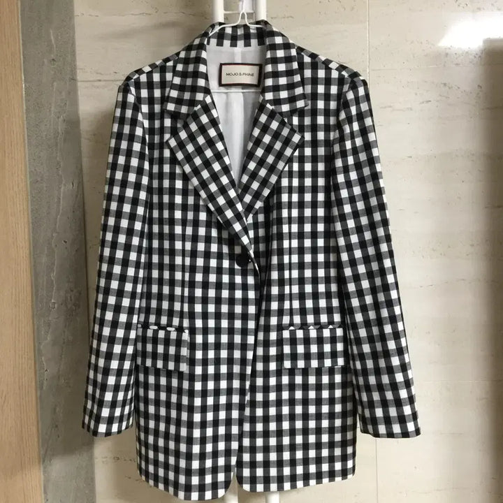 [BUNJANG] MojoSphin Check One-Button Jacket / 모조에스핀 21 체크 원버튼 자켓 66
