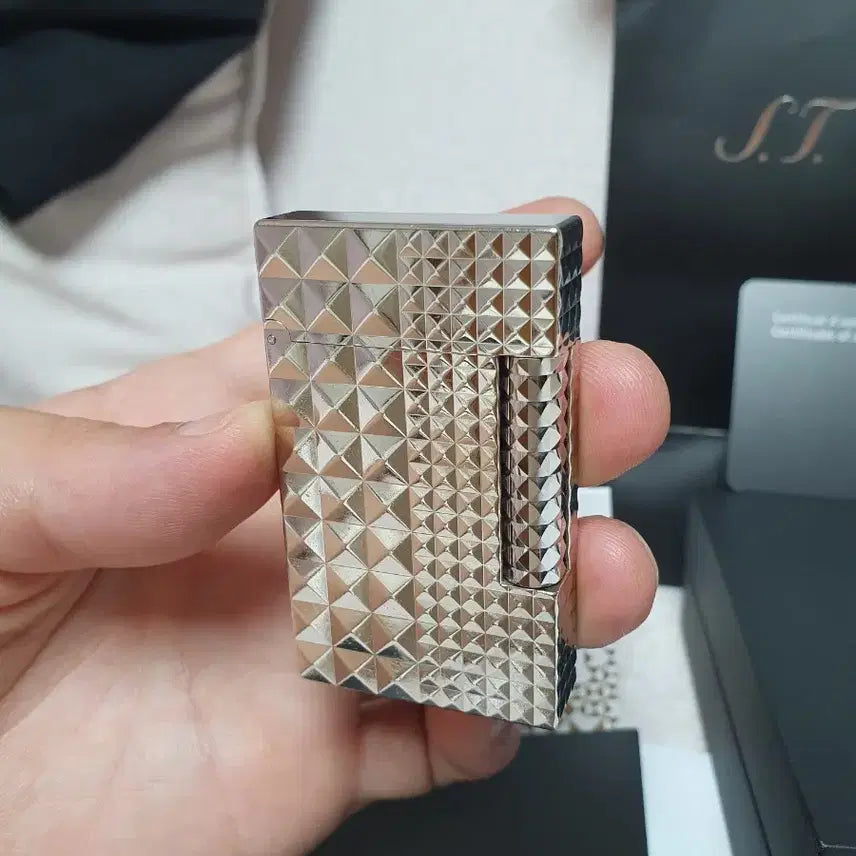 [BUNJANG] Dupont Line 2 CA16066 Diamond Head Palladium Lighter / [풀세트] 듀퐁라이터 라인2 신형 ca16066 다이아몬드 헤드 팔라듐
