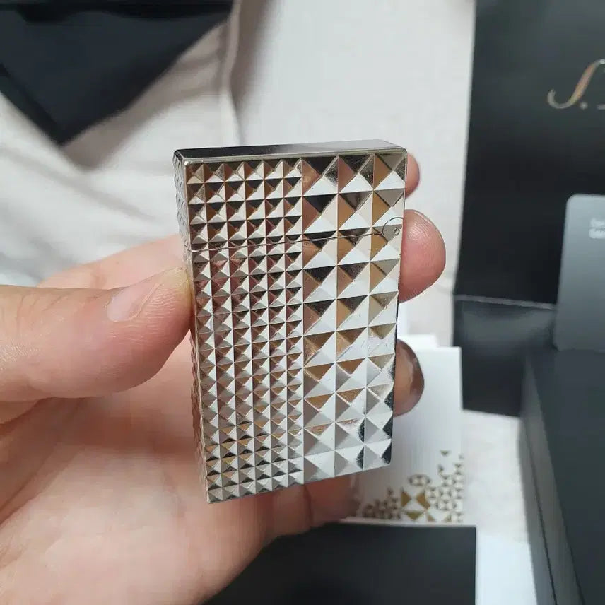 [BUNJANG] Dupont Line 2 CA16066 Diamond Head Palladium Lighter / [풀세트] 듀퐁라이터 라인2 신형 ca16066 다이아몬드 헤드 팔라듐