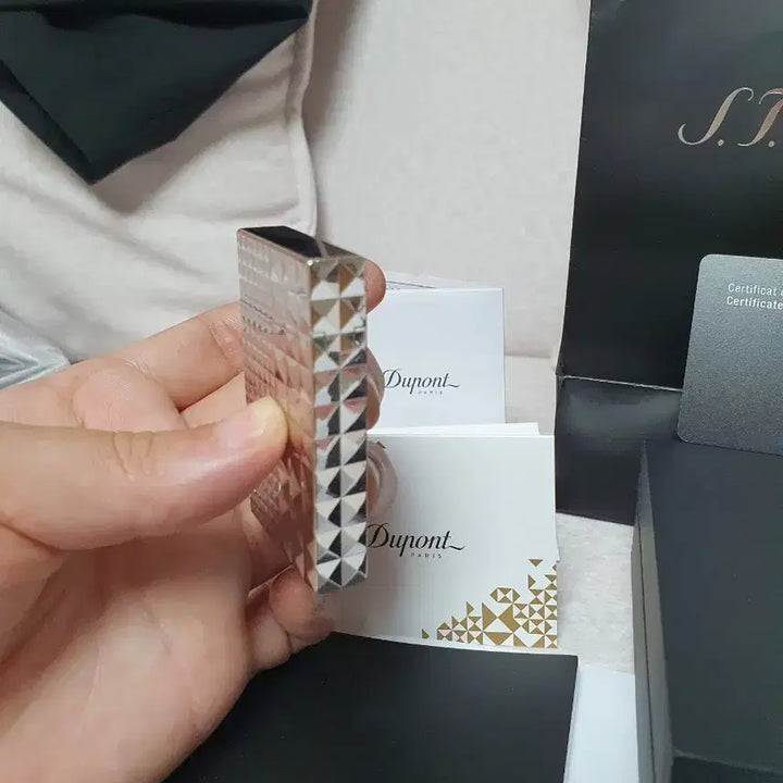 [BUNJANG] Dupont Line 2 CA16066 Diamond Head Palladium Lighter / [풀세트] 듀퐁라이터 라인2 신형 ca16066 다이아몬드 헤드 팔라듐