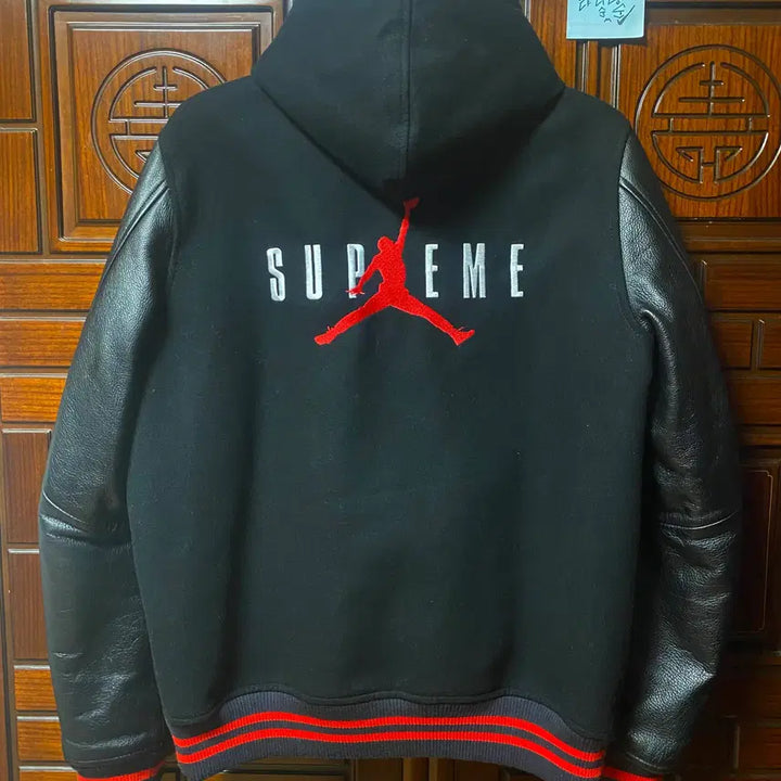 [BUNJANG] Supreme x Jordan Varsity Jacket / [L] 슈프림 X 조던 바시티 자켓 (Supreme x jordan)