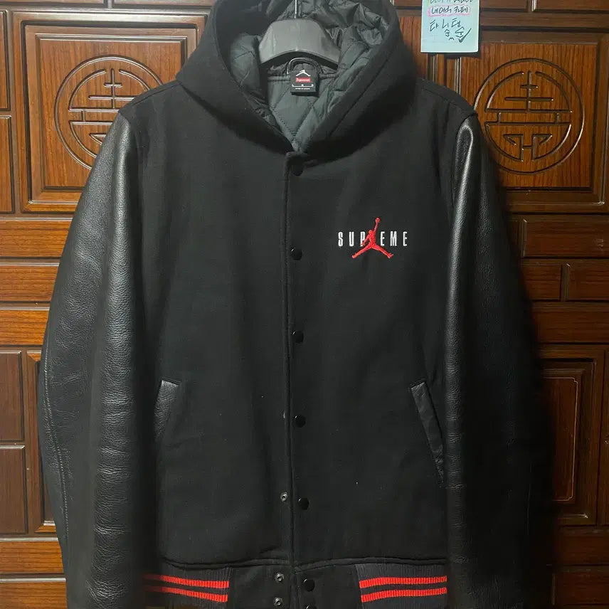 [BUNJANG] Supreme x Jordan Varsity Jacket / [L] 슈프림 X 조던 바시티 자켓 (Supreme x jordan)