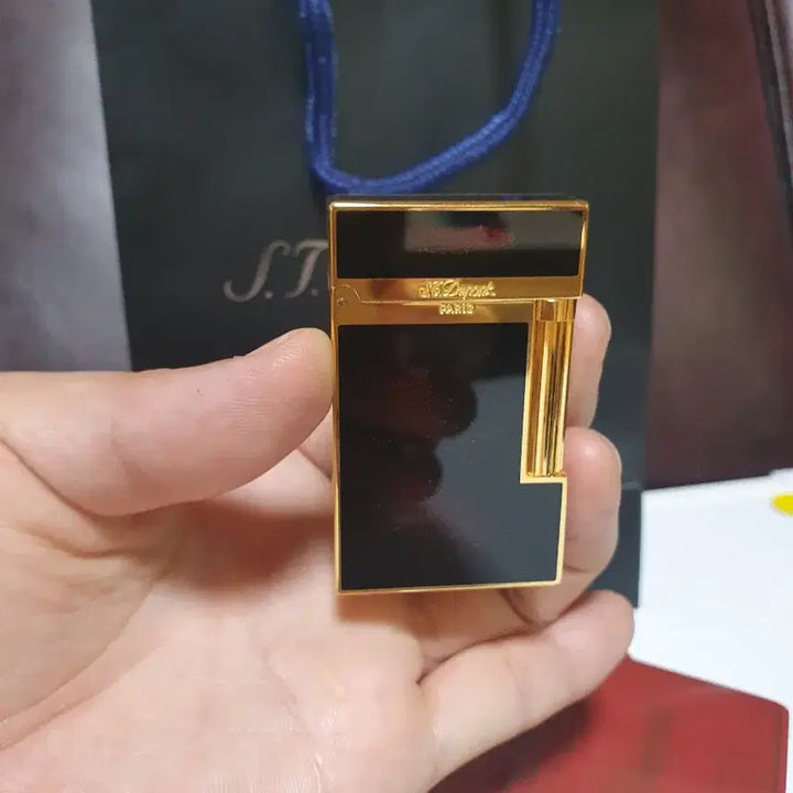 [BUNJANG] Dupont Line 2 CA16890 Lighter Set / [새상품,풀세트] 듀퐁라이터 라인2 ca16890 금사 옻칠 금장 듀퐁