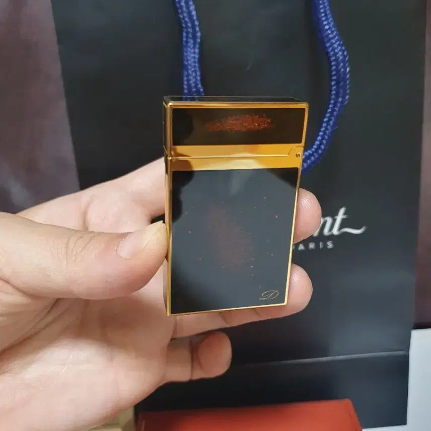 [BUNJANG] Dupont Line 2 CA16890 Lighter Set / [새상품,풀세트] 듀퐁라이터 라인2 ca16890 금사 옻칠 금장 듀퐁