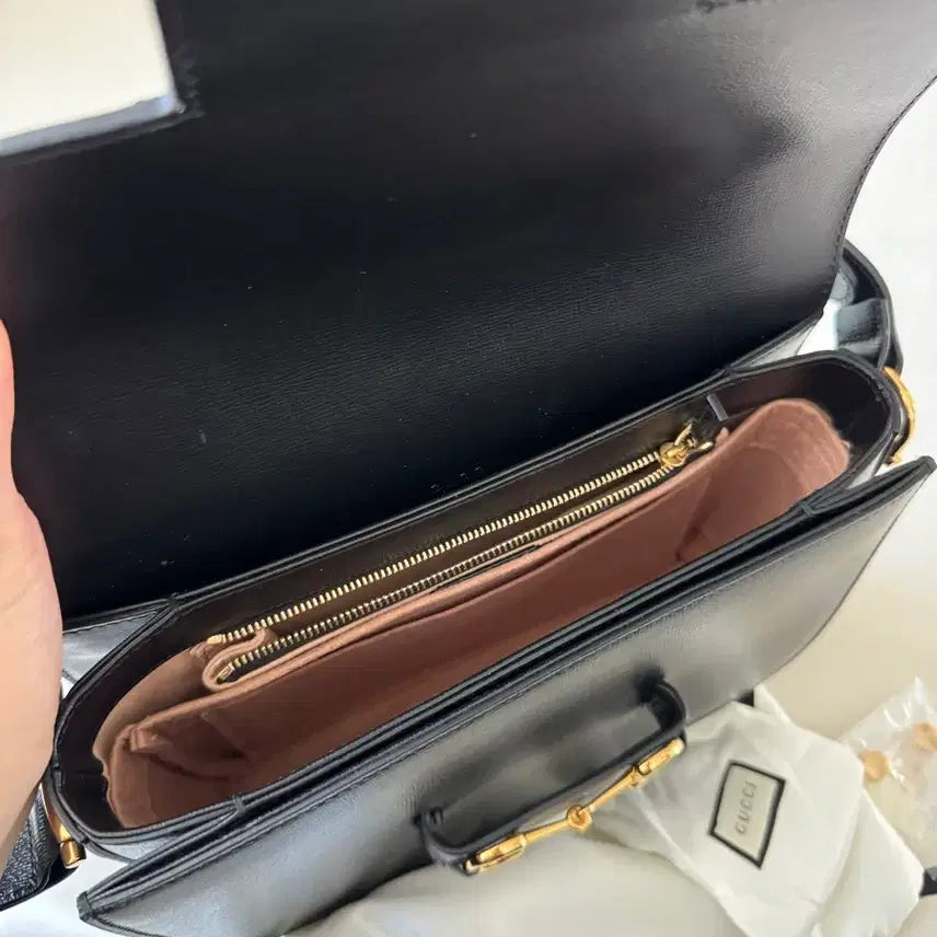 [BUNJANG] Gucci Horsebit 1955 Medium Shoulder Bag Black / 구찌 홀스빗 1955 미디엄 숄더백 블랙
