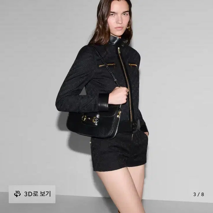 [BUNJANG] Gucci Horsebit 1955 Medium Shoulder Bag Black / 구찌 홀스빗 1955 미디엄 숄더백 블랙