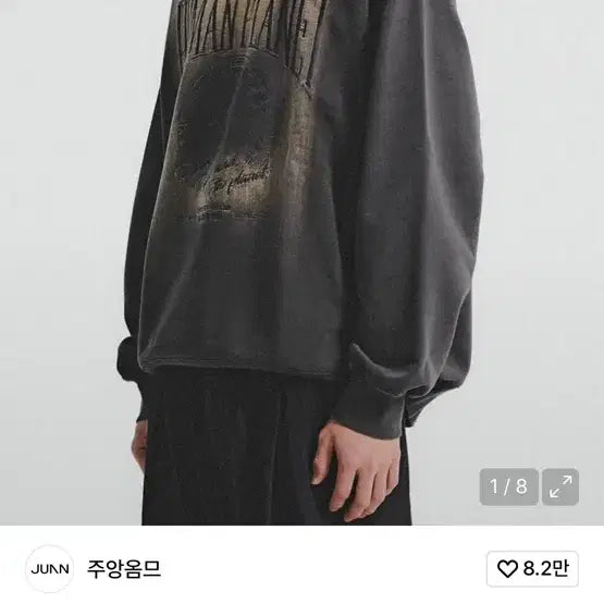 [BUNJANG] Joonghomme HUMAN PLANET SWEAT SHIRT / 주앙옴므 HUMAN PLANET SWEAT SHIRT 휴먼 플렌트 맨투맨