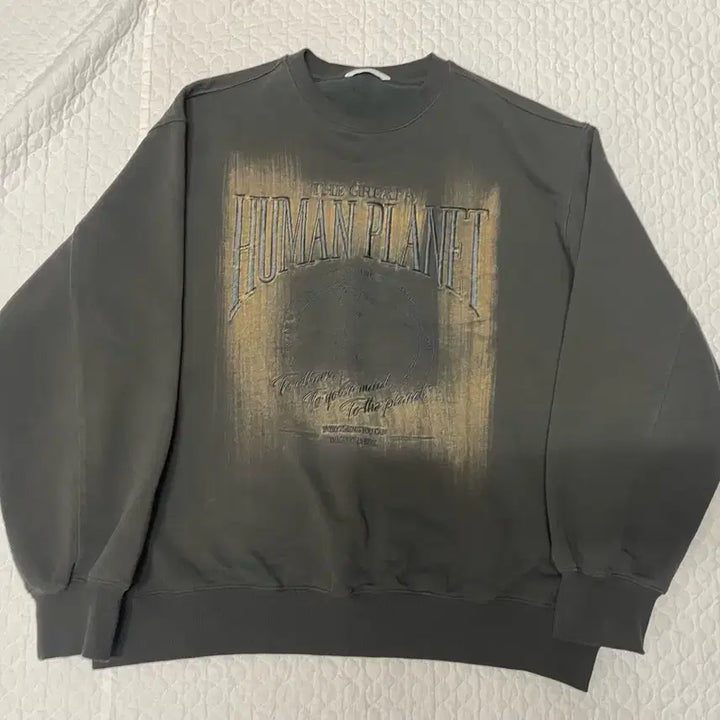 [BUNJANG] Joonghomme HUMAN PLANET SWEAT SHIRT / 주앙옴므 HUMAN PLANET SWEAT SHIRT 휴먼 플렌트 맨투맨