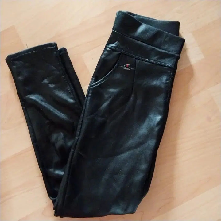 [BUNJANG] Black Leggings Style Pants / 블랙 레깅스 스타일 바지