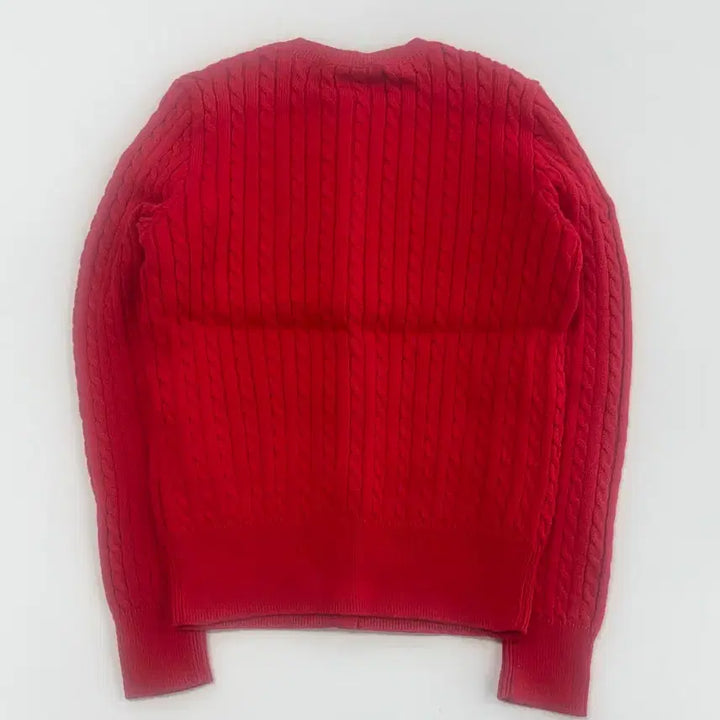 [BUNJANG] Polo Ralph Lauren Kids Mini Cable Cotton Cardigan / [S] 폴로 랄프로렌 키즈 미니 케이블 코튼 카디건 레드 CWPOSWEG