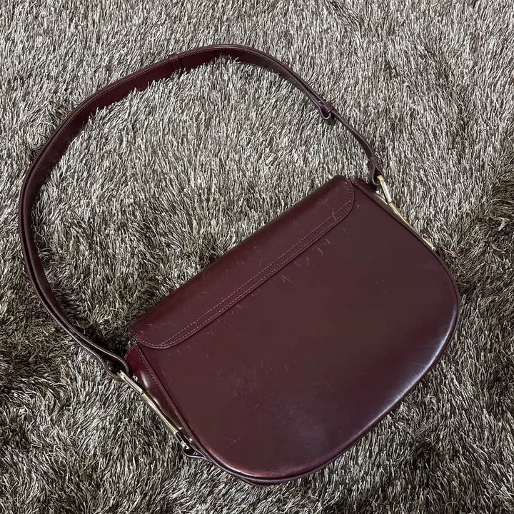 [BUNJANG] A.P.C Geneva Wine Crossbody Shoulder Bag / 아페쎄 A.P.C 제네바백 와인 크로스백 숄더백