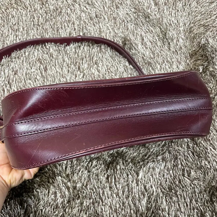 [BUNJANG] A.P.C Geneva Wine Crossbody Shoulder Bag / 아페쎄 A.P.C 제네바백 와인 크로스백 숄더백