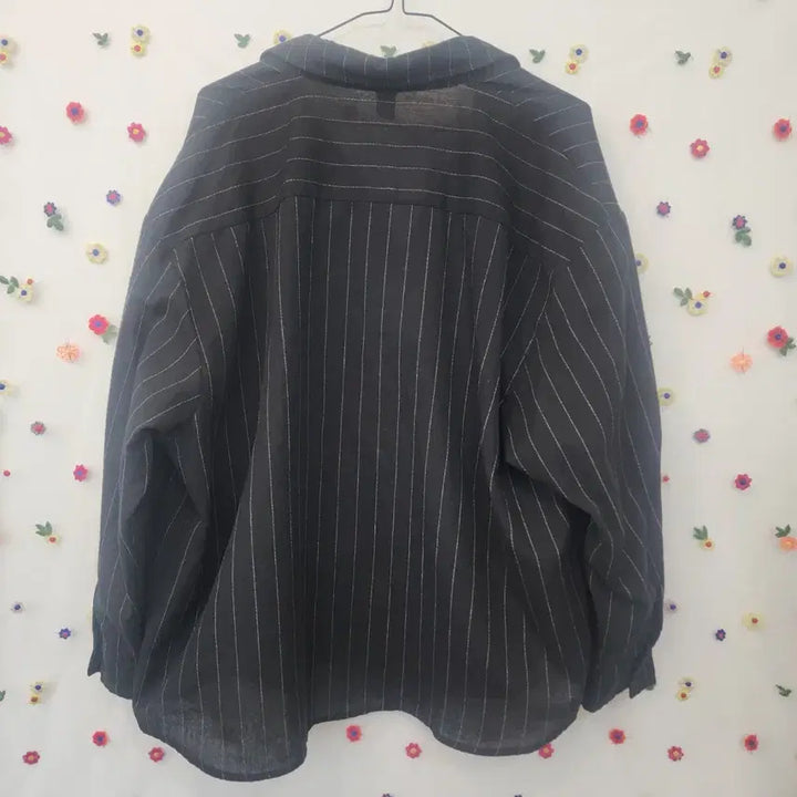 [BUNJANG] Dazy Black Stripe Shirt 3XL / Dazy 블랙 스트라이프 셔츠 3xl사이즈