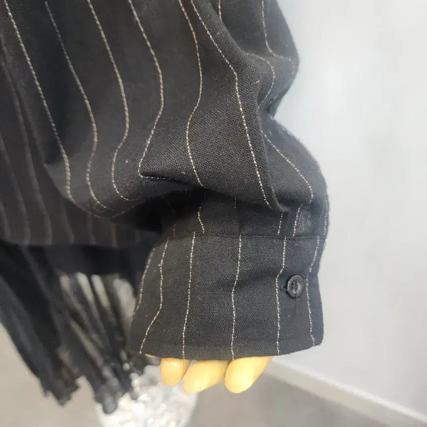 [BUNJANG] Dazy Black Stripe Shirt 3XL / Dazy 블랙 스트라이프 셔츠 3xl사이즈