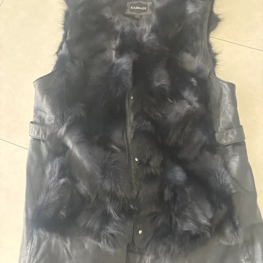 [BUNJANG] KASIBADY Lambskin Fox Fur Vest / KASIBADY 양가죽폭스퍼베스트블랙66