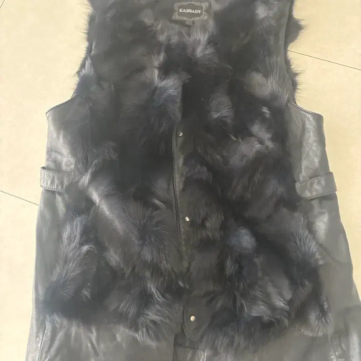 [BUNJANG] KASIBADY Lambskin Fox Fur Vest / KASIBADY 양가죽폭스퍼베스트블랙66