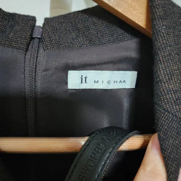 [BUNJANG] IT MICHAA Brown Pleated Dress 55 Size / 잇미샤 브라운 플리츠 원피스 55사이즈